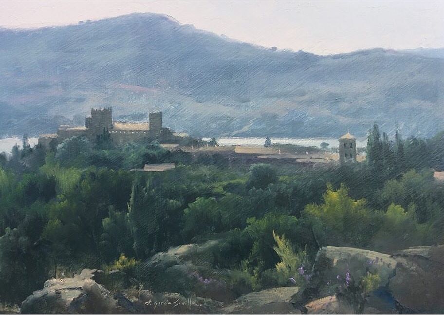 Manzanares el Real - Óleo sobre madera preparada - 20x30